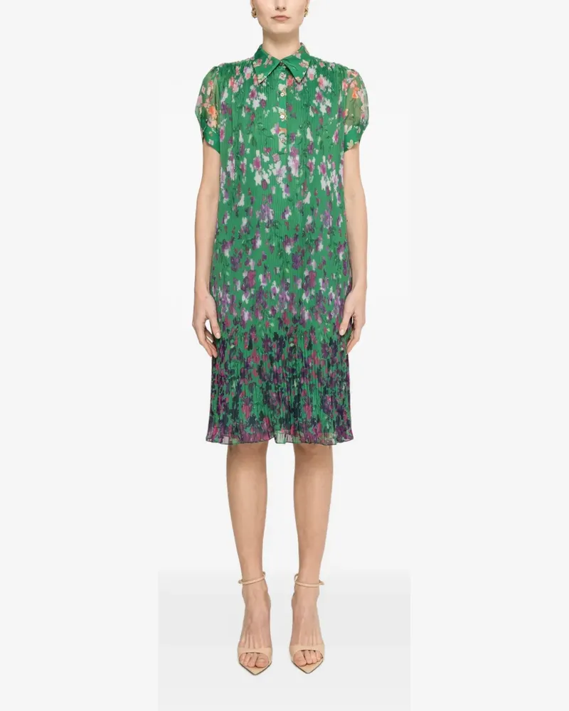 NISSA Plissiertes Midikleid mit Blumenprint - Grün Grün