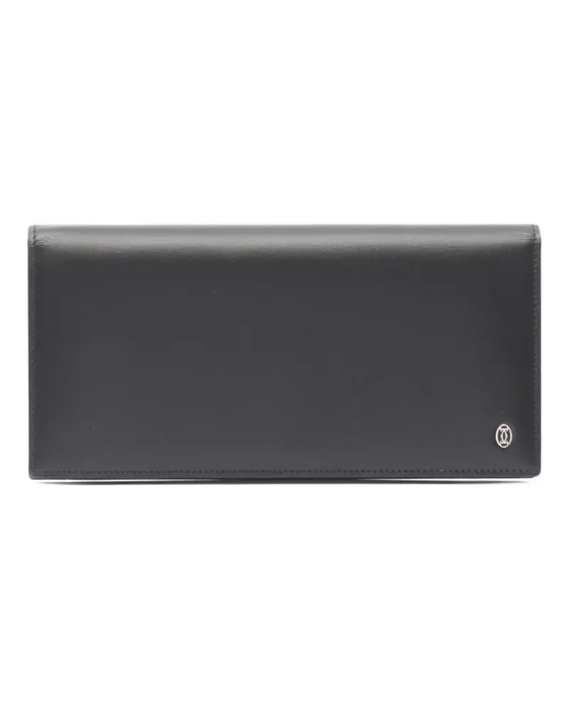 Cartier 2010s pasha bi-fold leather long wallet - Schwarz Schwarz