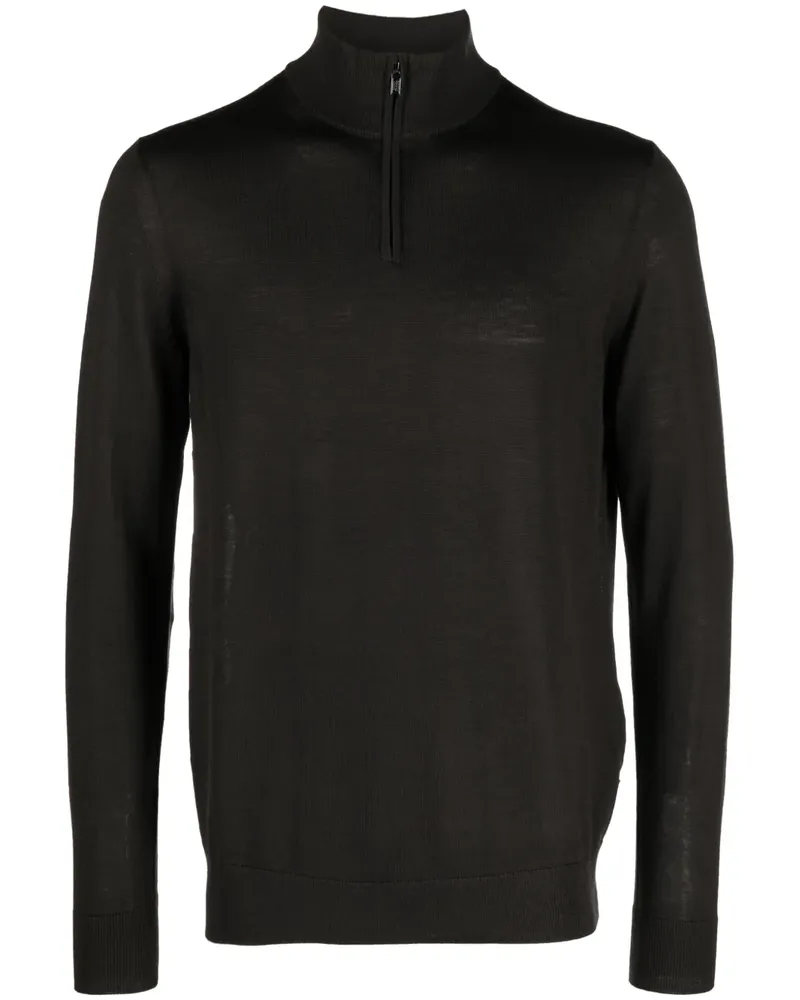 Emporio Armani Pullover mit Stehkragen - Braun Braun