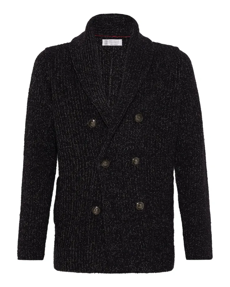Brunello Cucinelli Cardigan aus Seidengemisch - Schwarz Schwarz