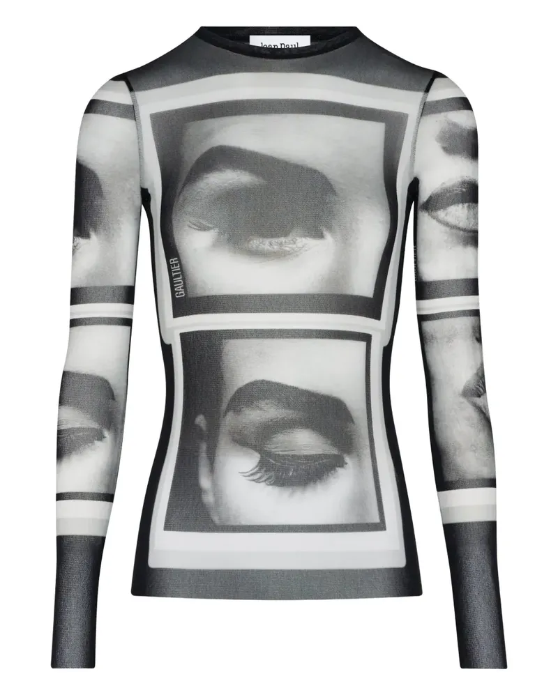 Jean Paul Gaultier printed long-sleeve top - Braun Braun
