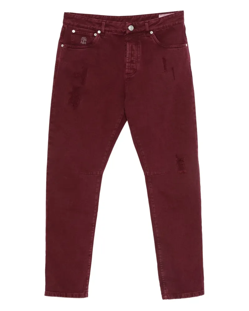 Brunello Cucinelli Jeans aus Baumwolle - Rot Rot