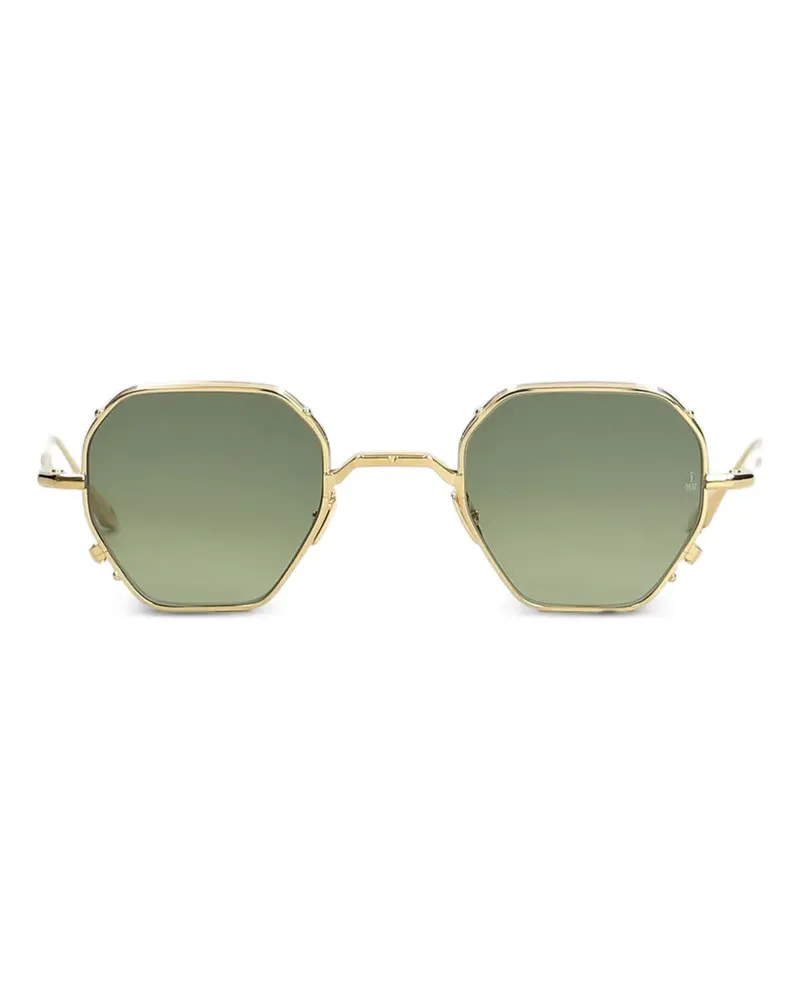 Jacques Marie Mage Verlaine geometric-frame sunglasses - Gold Gold