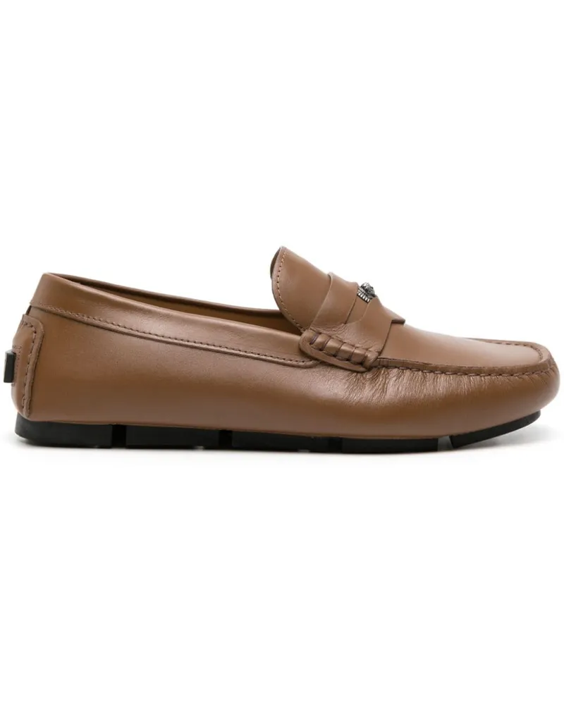 Versace Medusa Head Biggie Loafer - Braun Braun