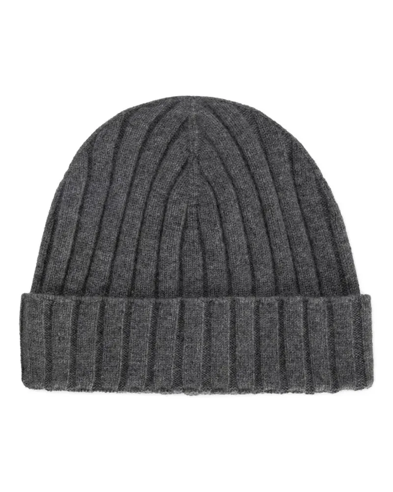 Dolce & Gabbana Gerippte Beanie - Grau Grau