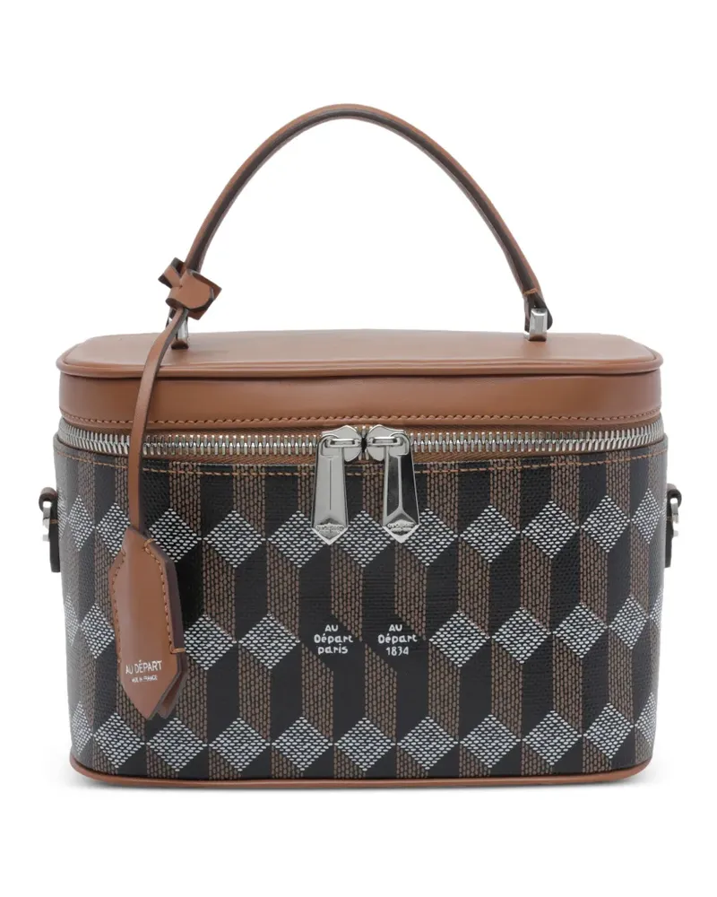 AU DÉPART Etoile leather shoulder bag - Braun Braun