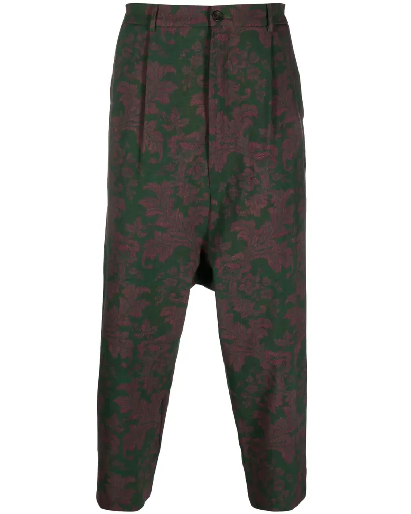 Pierre-Louis Mascia Hose mit Blumen-Print - Grün Grün