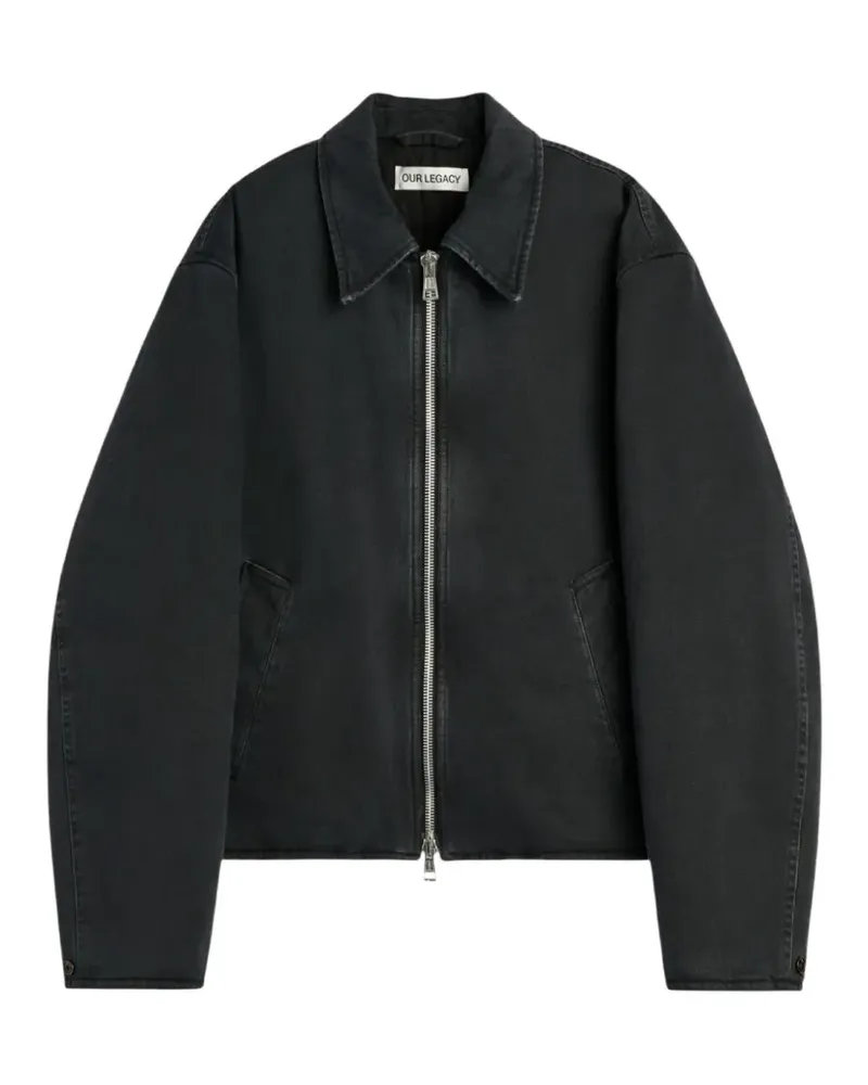Our Legacy Slight Jacke mit Reißverschluss - Schwarz Schwarz