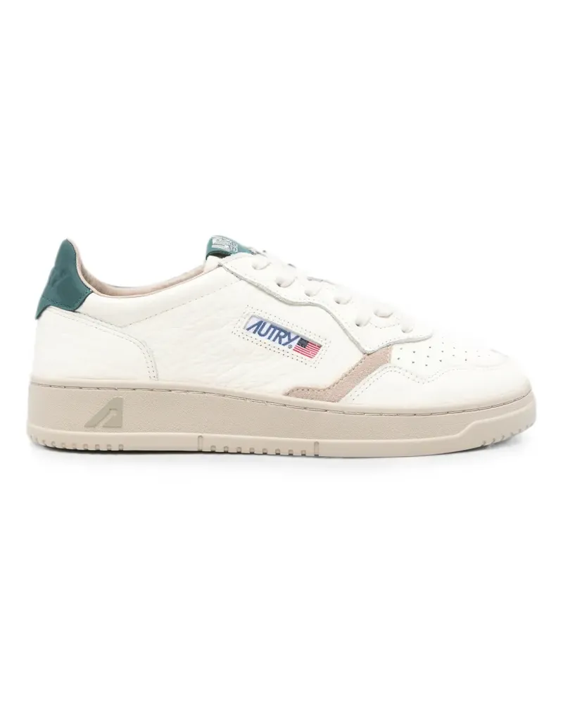 AUTRY Medalist panelled leather sneakers - Nude Nude