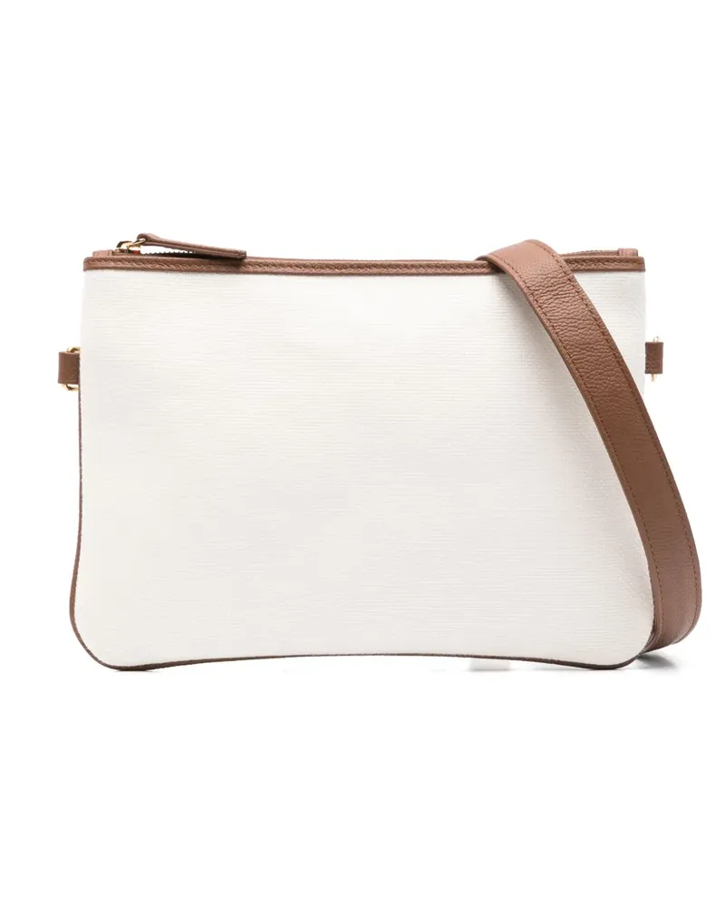 Eleventy Clutch aus Canvas - Weiß Weiß