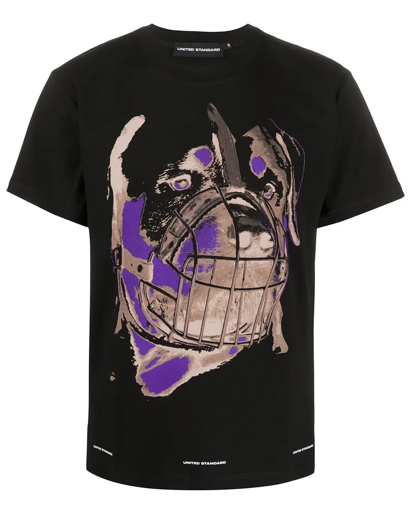 united standard T-Shirt mit Print - Schwarz Schwarz