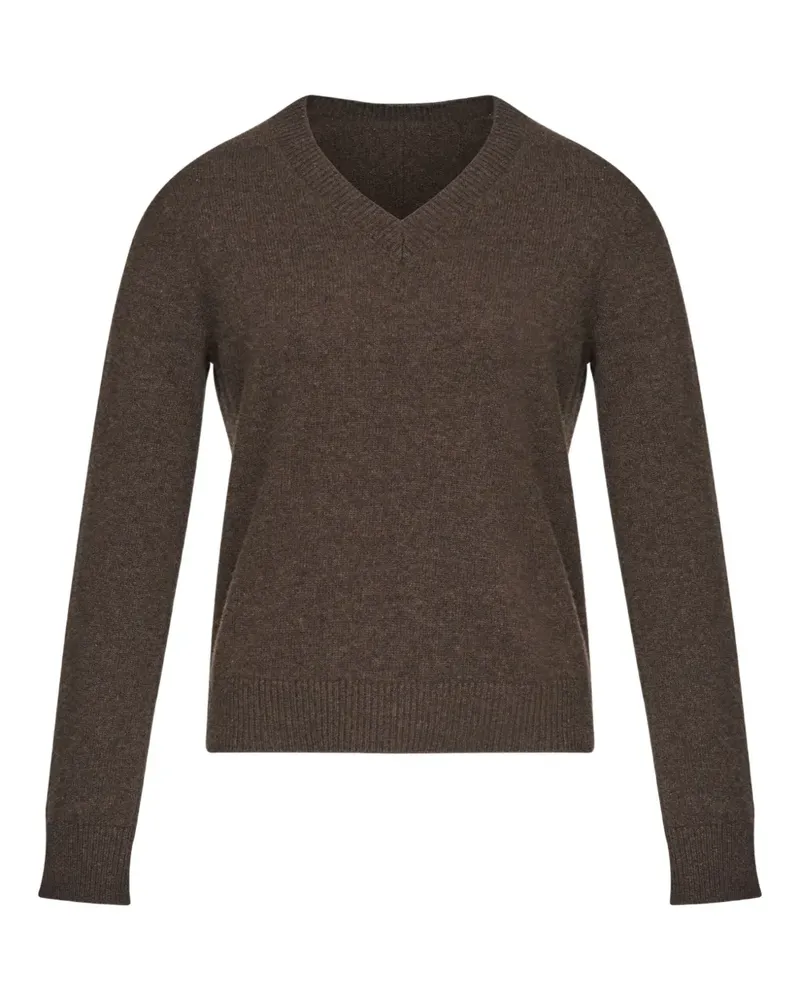 Maison Margiela Pullover mit V-Ausschnitt - Braun Braun