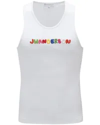 J.W.Anderson Tanktop mit Logo-Stickerei Weiß