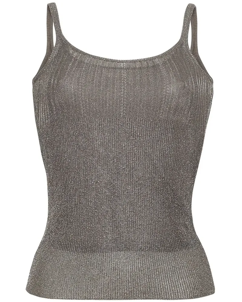 Adam Lippes Rue Oberteil im Metallic-Look - Grau Grau
