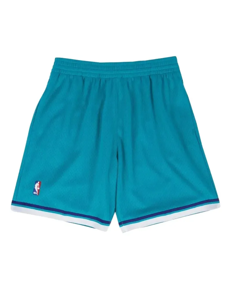 Mitchell & Ness Shorts mit Logo-Stickerei - Blau Blau