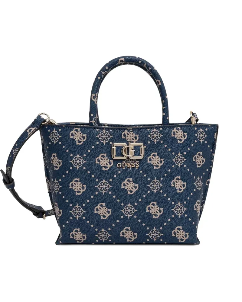 Guess monogram-print tote bag - Blau Blau