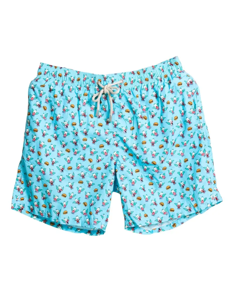MC2 Saint Barth Krusty Burger Badeshorts - Blau Blau