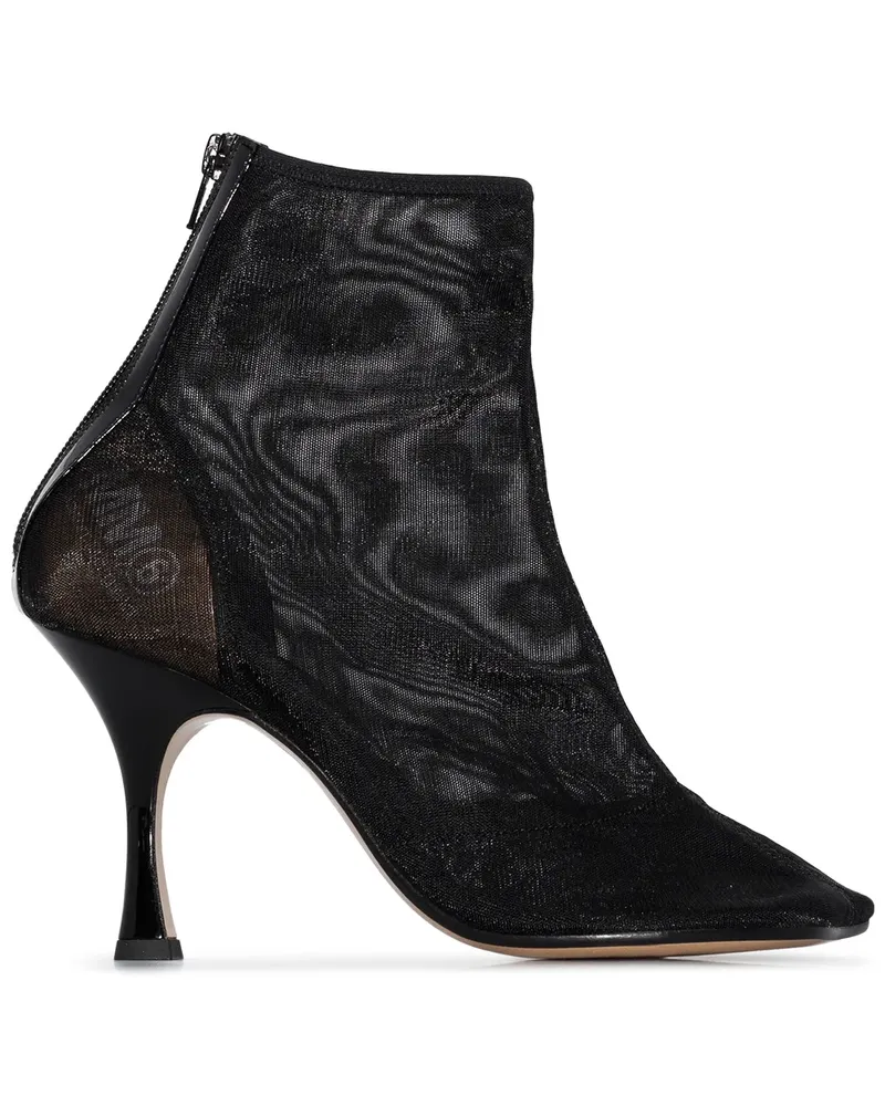 Maison Margiela Stiefeletten mit eckiger Kappe - Schwarz Schwarz
