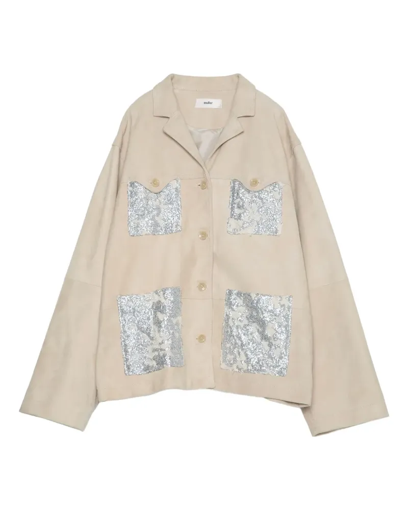 Muller of Yoshiokubo Cape mit Pailletten - Nude Nude