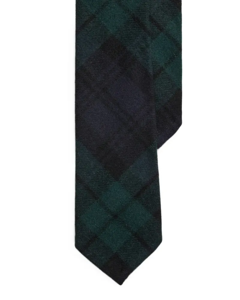 Ralph Lauren Seidenkrawatte mit Schottenkaro - Blau Blau