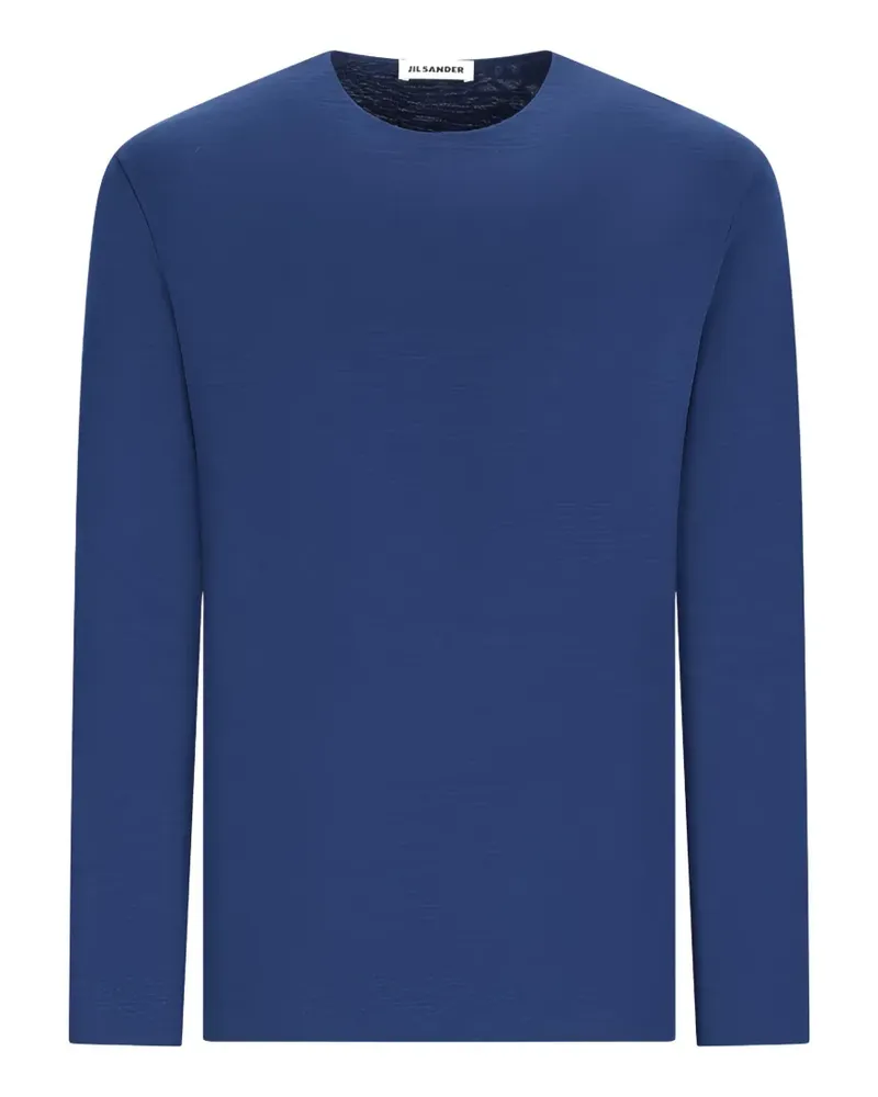 Jil Sander Klassisches Langarmshirt - Blau Blau