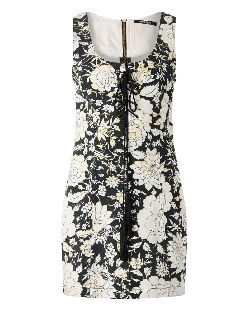 Roberto Cavalli Minikleid aus floraler Spitze - Weiß Weiß