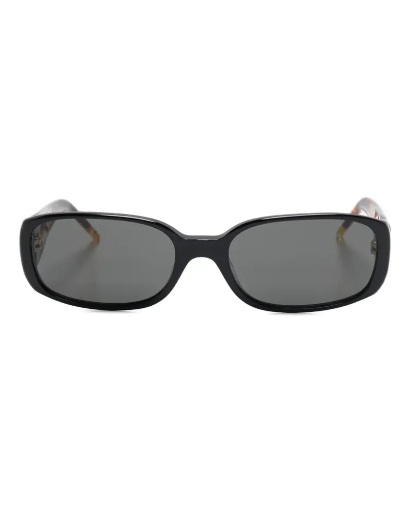 Casablanca Paris Sonnenbrille mit ovalem Gestell - Schwarz Schwarz