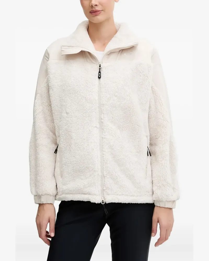 Oakley zip-fastening sherpa-fleece jacket - Nude Nude