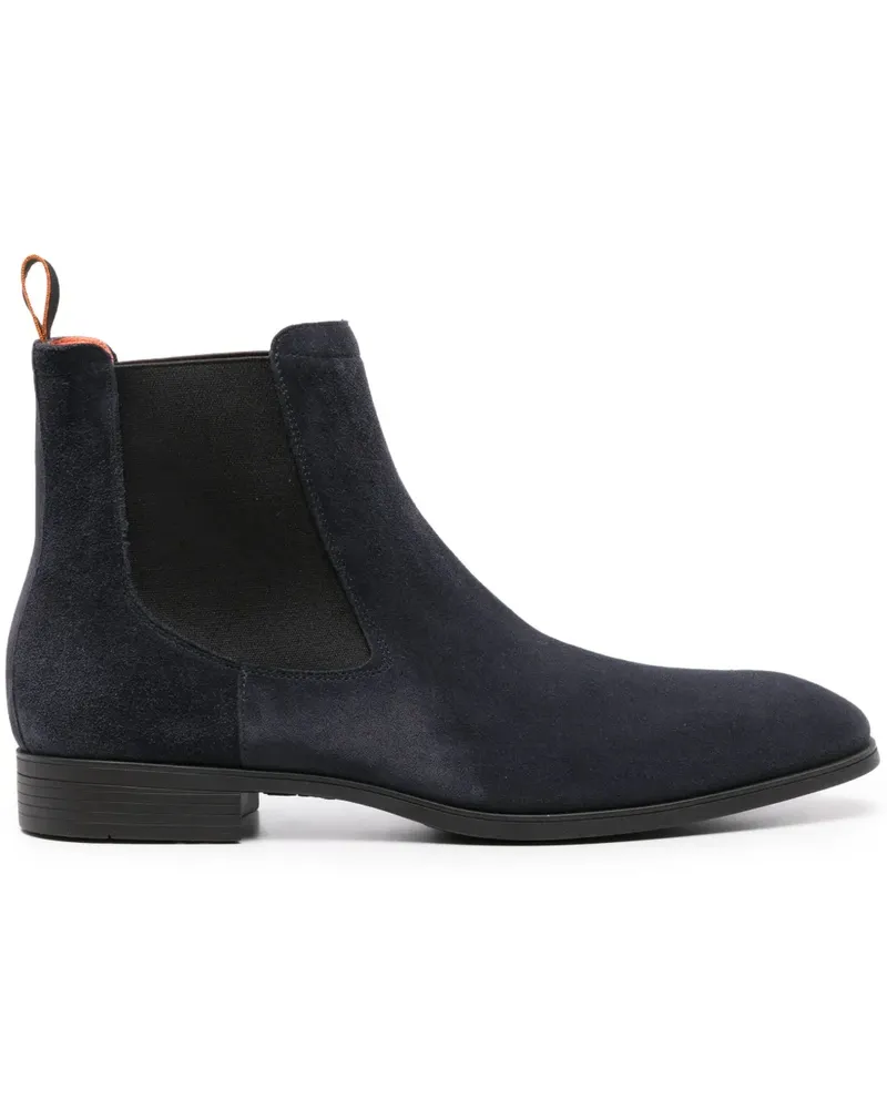 Santoni Chelsea-Boots aus Wildleder - Blau Blau