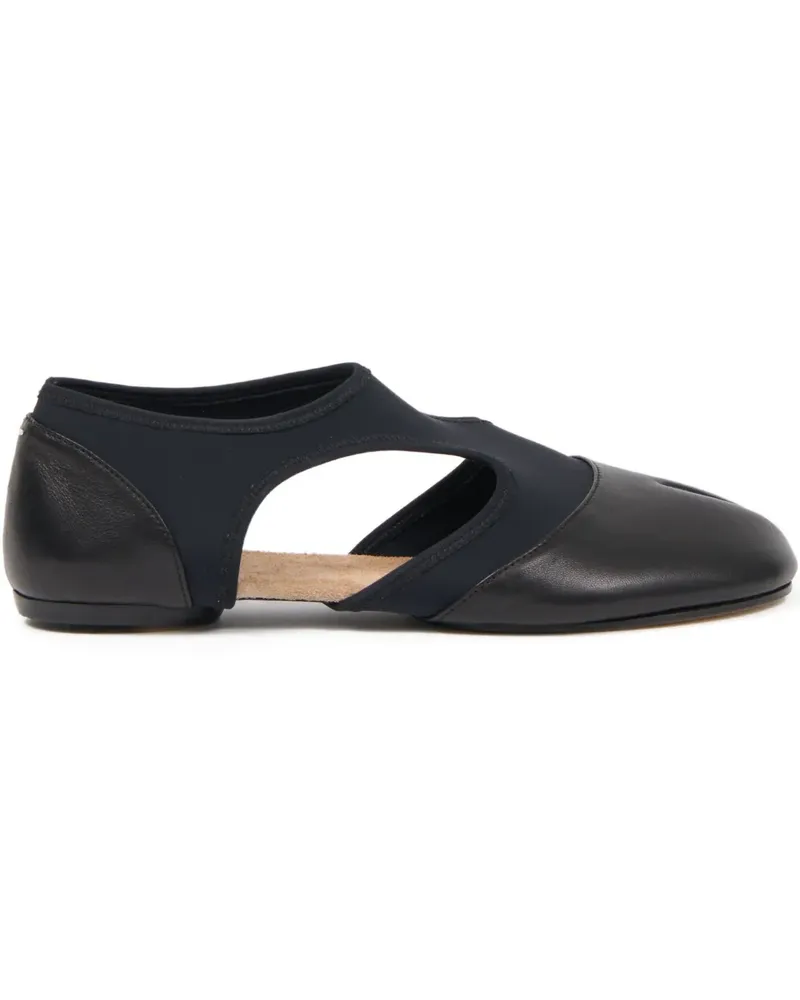 Maison Margiela Ballerinas aus Leder - Schwarz Schwarz