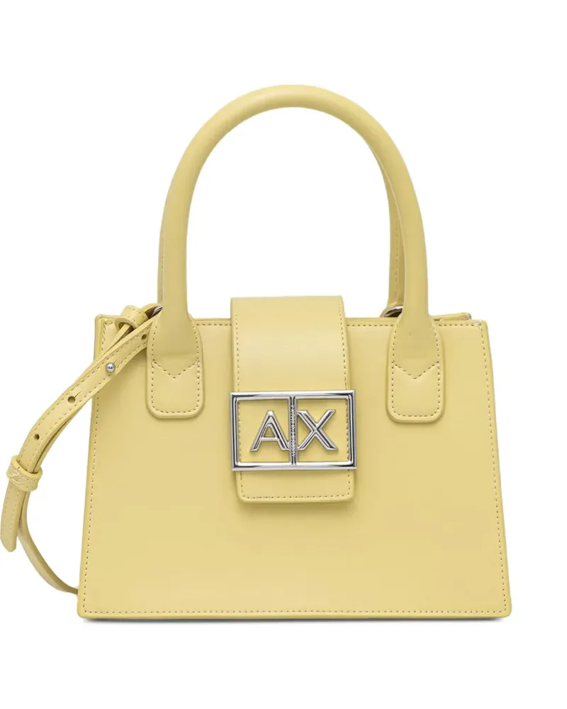 Armani Exchange Shopper mit Logo-Schild - Gelb Gelb