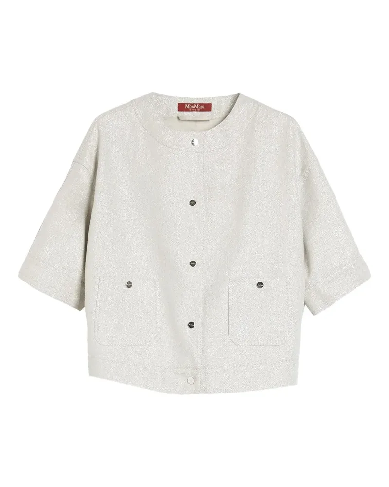 Max Mara short-sleeves jacket - Silber Silber