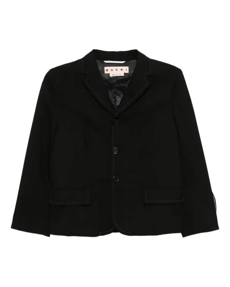 Marni Einreihiger Blazer - Schwarz Schwarz