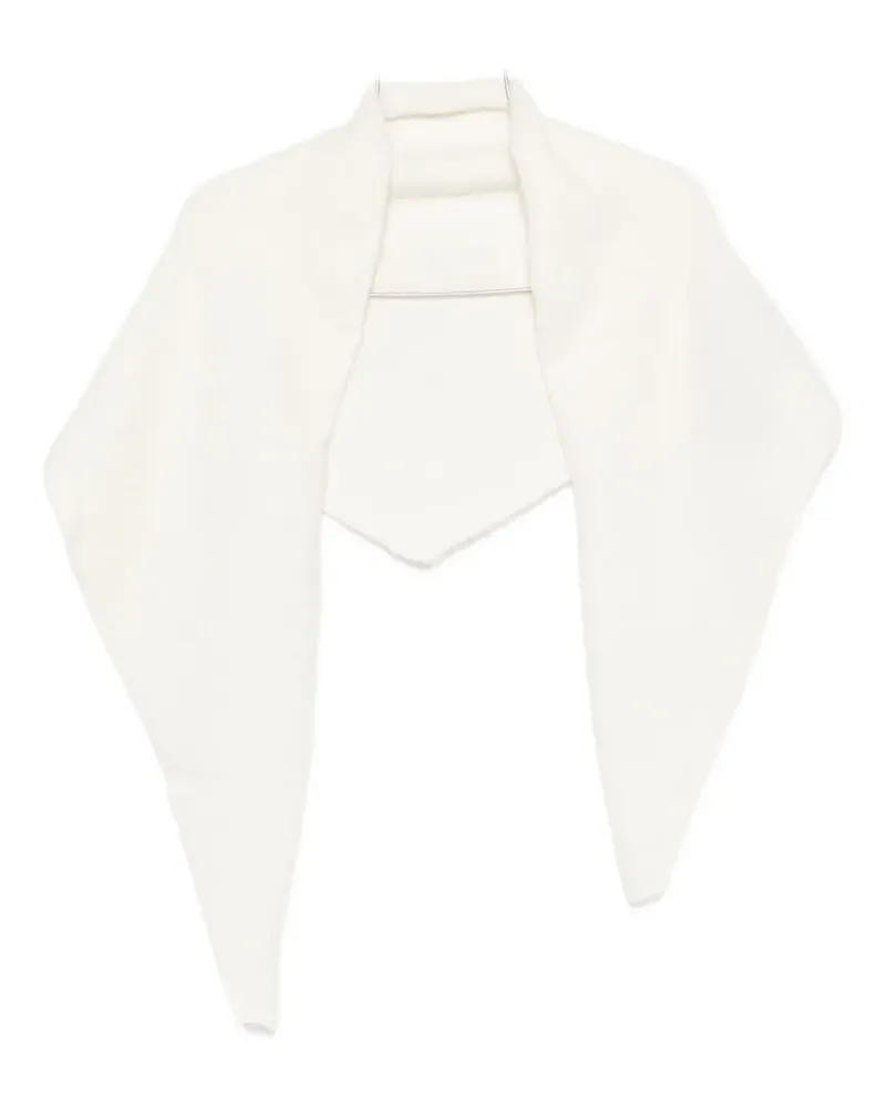 TELA textured scarf - Weiß Weiß