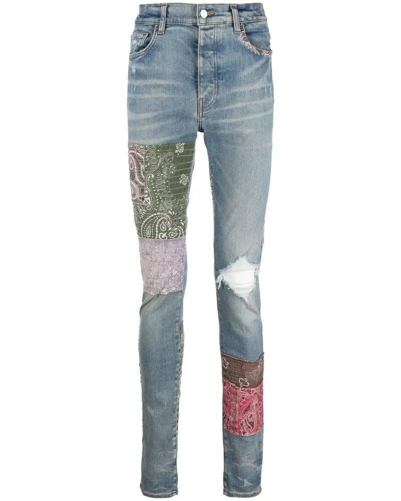Amiri Skinny-Jeans im Distressed-Look - Blau Blau