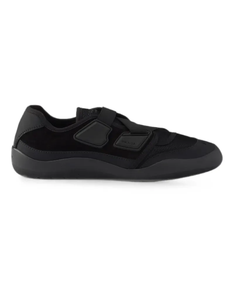 Prada Speedrock technical mesh and leather sneakers - Schwarz Schwarz