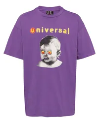 SAINT MXXXXXX T-Shirt mit Universal-Print Violett