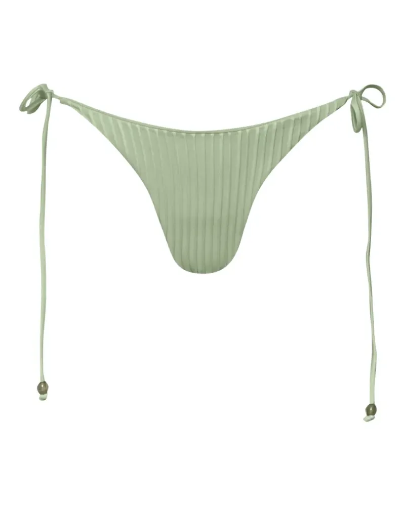 Baobab Collection Strukturiertes Kaia Bikinihöschen mit Schnürung - Grün Grün