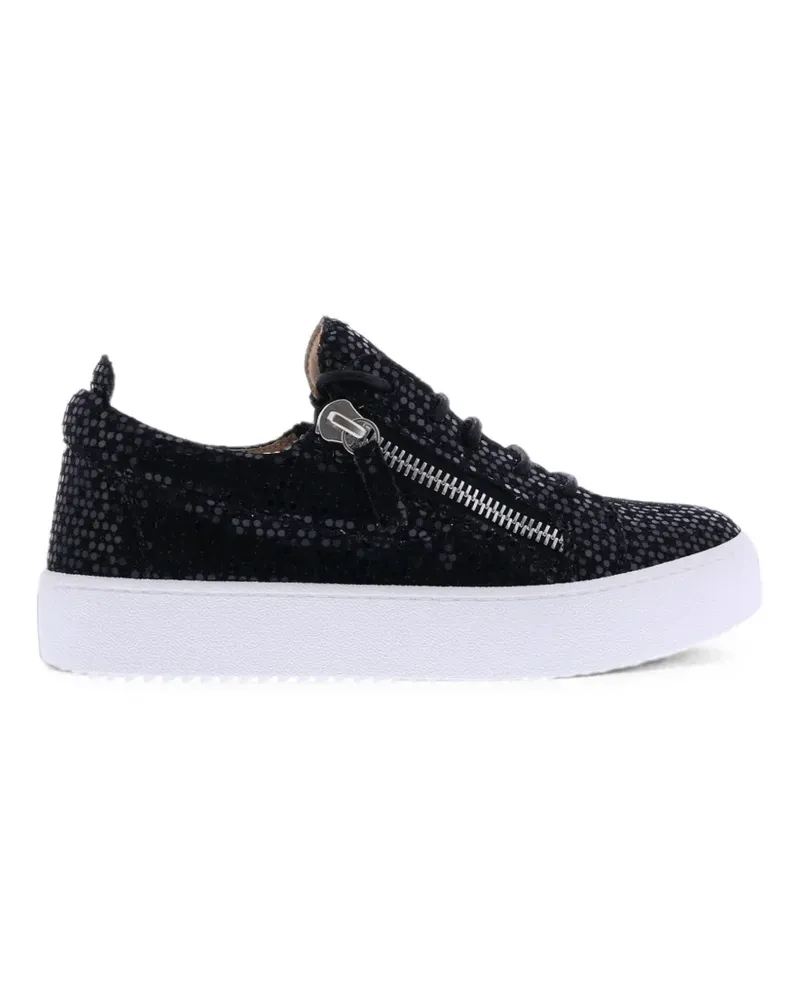 Giuseppe Zanotti May London Sneakers mit Glitzer - Schwarz Schwarz