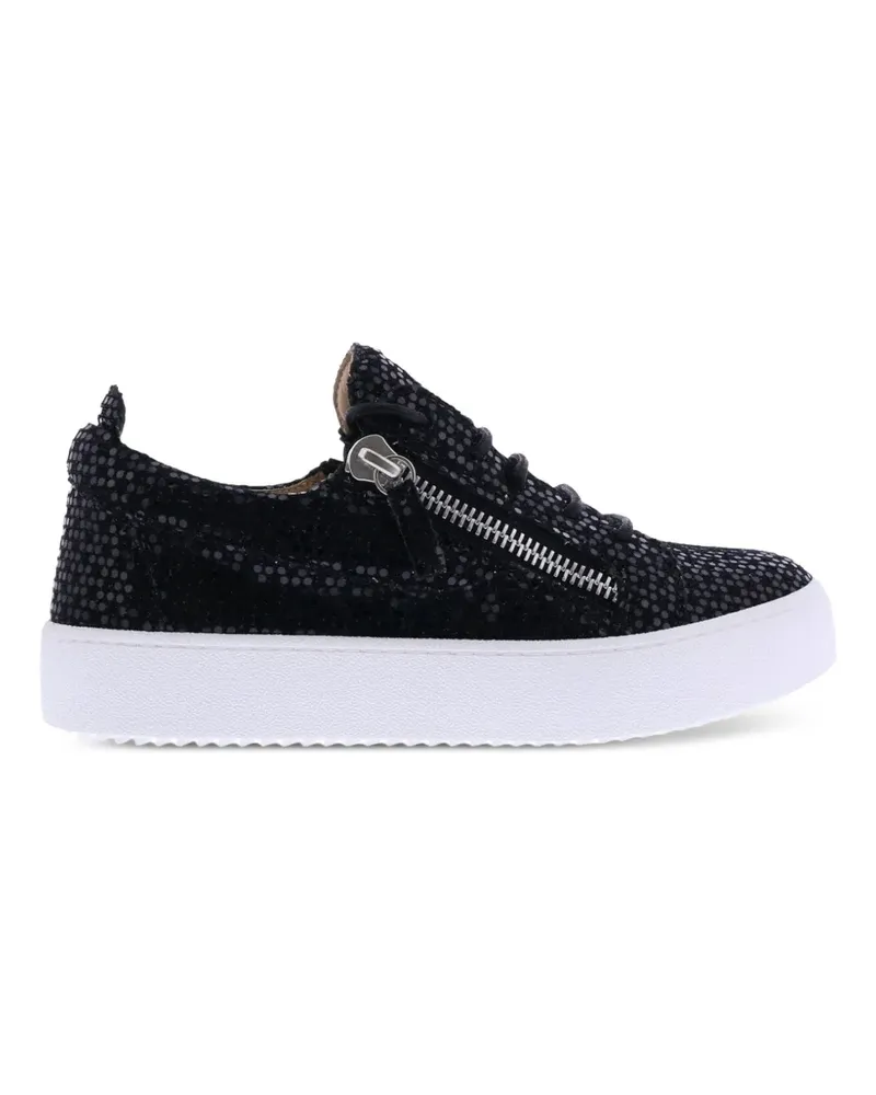 Giuseppe Zanotti May London Sneakers mit Glitzer - Schwarz Schwarz
