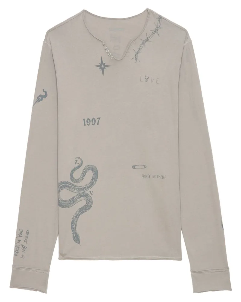 Zadig & Voltaire Tommy T-Shirt - Grau Grau