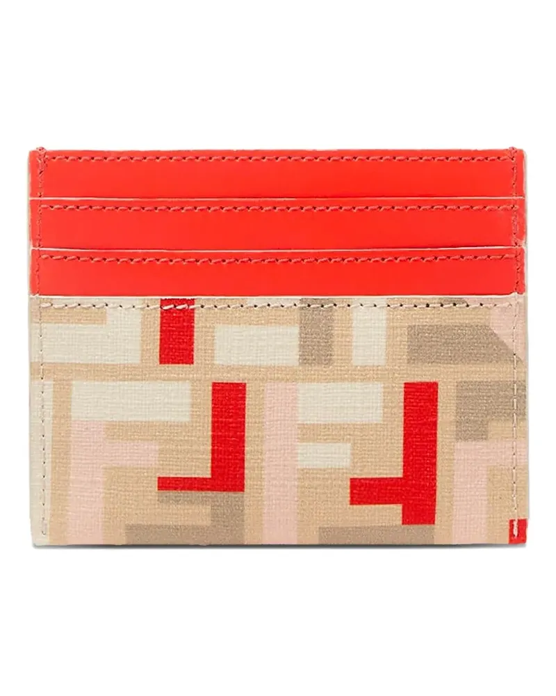 Fendi Kartenetui mit FF-Muster - Nude Nude