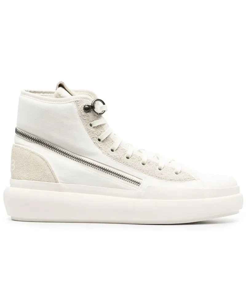 Y-3 High-Top-Sneakers aus Wildleder - Weiß Weiß