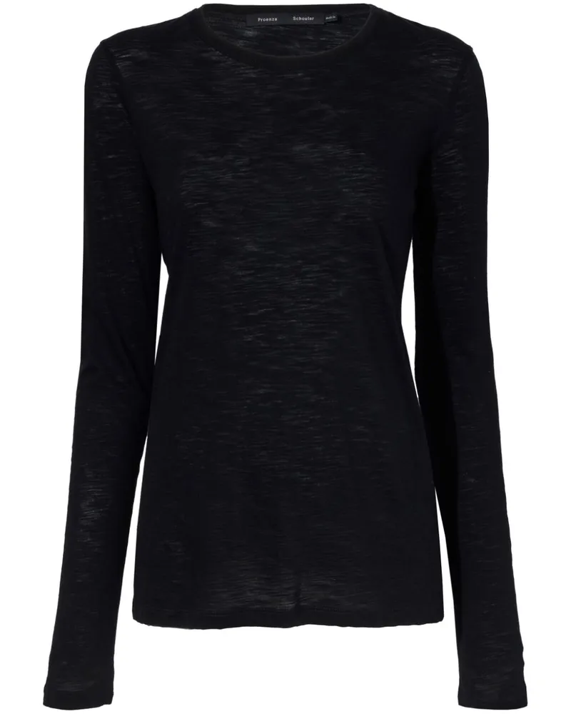 Proenza Schouler Langarmshirt aus Jersey - Schwarz Schwarz