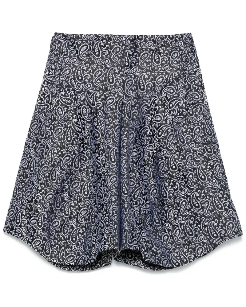 Comme des Garçons Shorts aus Paisley-Jacquard - Schwarz Schwarz