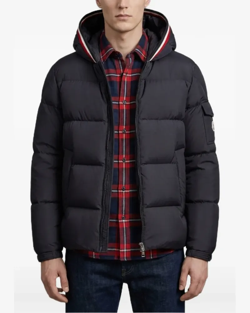 Moncler Gesteppte Lacfroid Kapuzenjacke - Blau Blau
