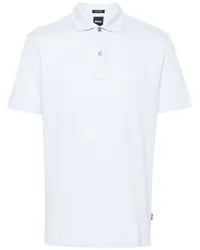 HUGO BOSS Meliertes Poloshirt Blau