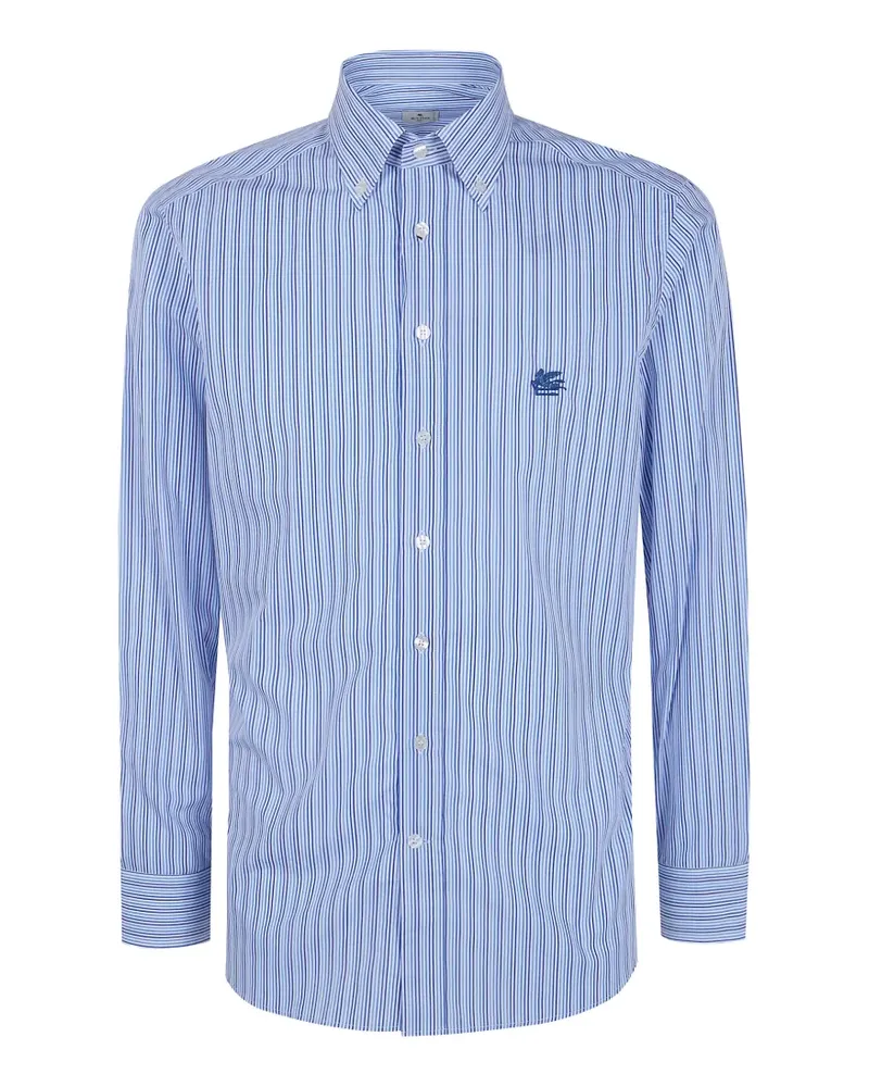 Etro Gestreiftes Hemd - Blau Blau