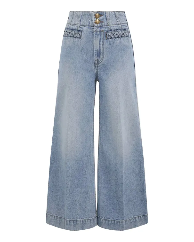 Zimmermann Lucky braided wide-leg jeans - Blau Blau