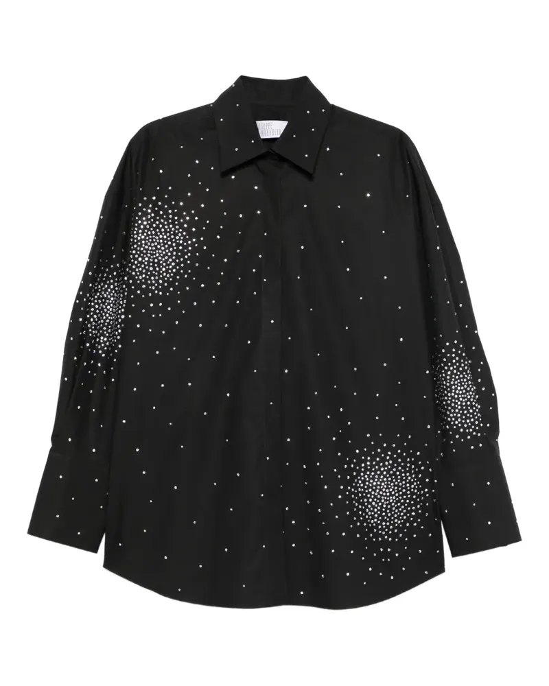 Giuseppe di Morabito Verzierte Popeline-Bluse - Schwarz Schwarz